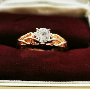 925 rose  gold ring